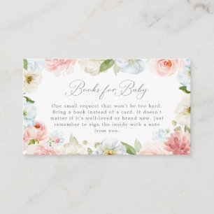 Carte D'accompagnement Genre Reveal Floral Livres pour Baby Card