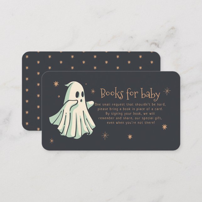 Carte D'accompagnement Ghost Halloween Spooktacular Livres Pour Bébé (Créateur téléchargé)