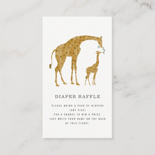 Carte D'accompagnement Giraffe Mère et Baby shower Fromage (Devant)
