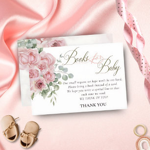 Carte D'accompagnement Girl Baby in Bloom Baby showers Livres pour Baby