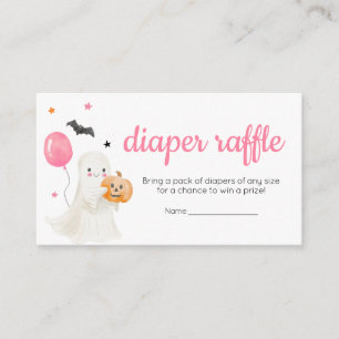 Carte D'accompagnement Girl Little Boo est presque dû Baby Diaper Raffle