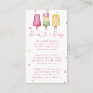 Carte D'accompagnement Girl Ready to Pop Summer Books for Baby shower
