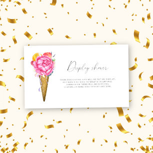 Carte D'accompagnement Glace fleurs - Afficher la douche