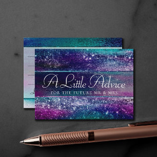 Carte D'accompagnement Glitzy Foil Conseil Ombre Holographique Iridesce