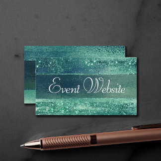 Carte D'accompagnement Glitzy Foil | Site Web de l'événement Shamrock Gre