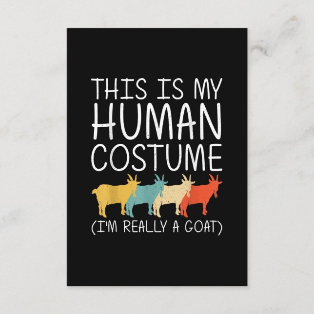 Carte D'accompagnement Goat Halloween (Devant)