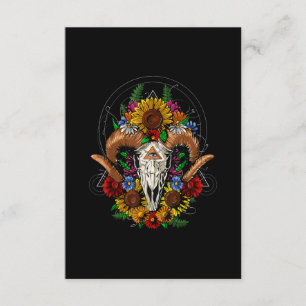 Carte D'accompagnement Goat Skull