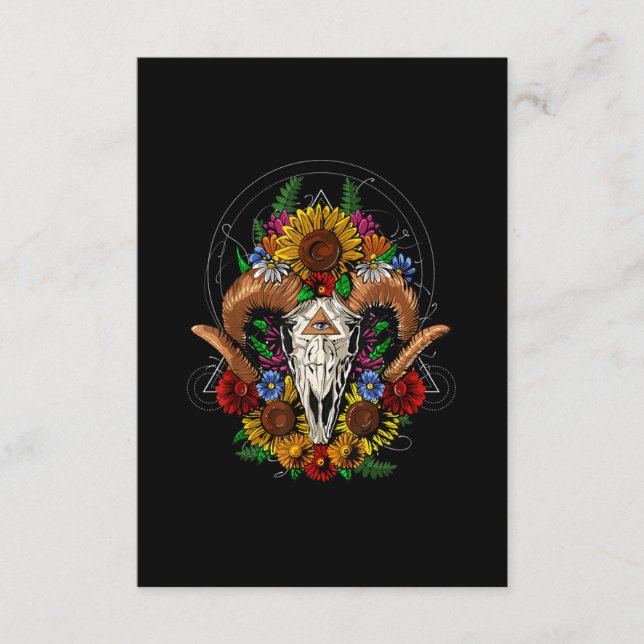Carte D'accompagnement Goat Skull (Devant)