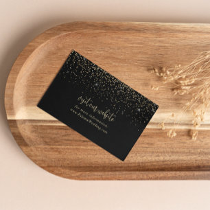 Carte D'accompagnement Gold Confetti Fancy Script Mariage site Web