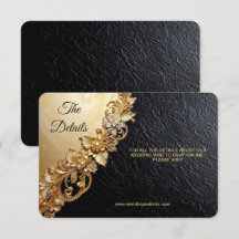 Gold Floral Embellishments Detail