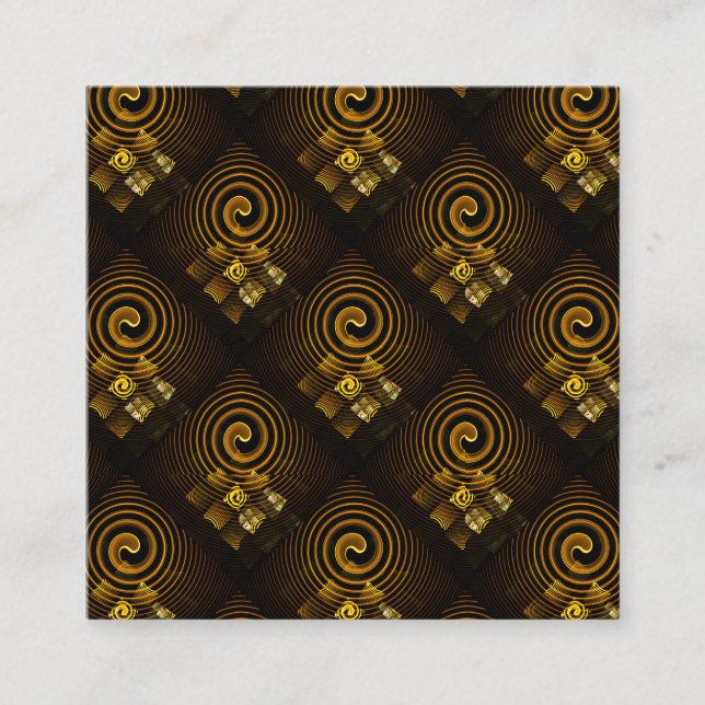 Carte D'accompagnement Gold Modern Boho Elegant Abstract Art Pattern #502 (Devant)