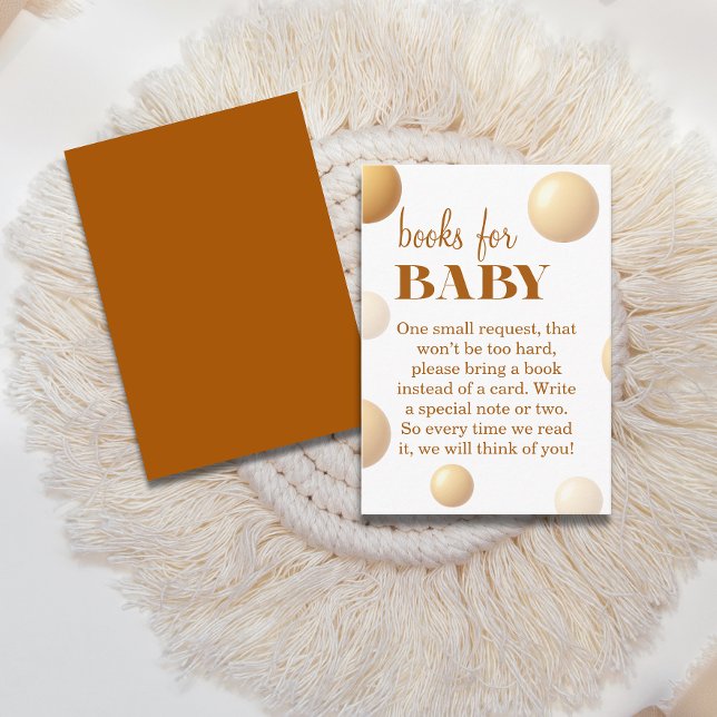 Carte D'accompagnement Golden Balloon Books for Baby Neutral Shower (Créateur téléchargé)