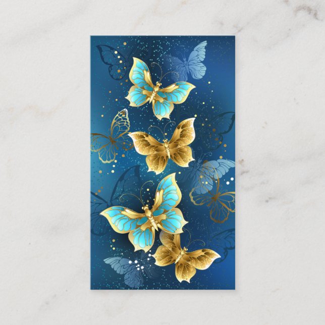 Carte D'accompagnement Golden butterflies (Devant)