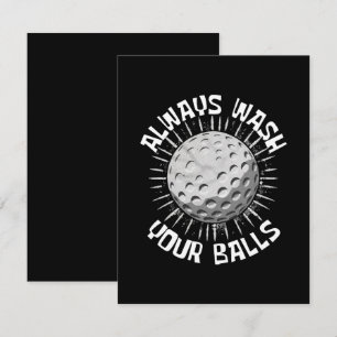 Carte D'accompagnement Golf drôle