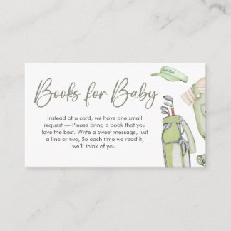 Carte D'accompagnement Golf Little Putter Baby Shower Books for Baby