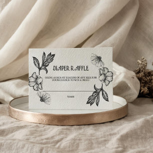 Carte D'accompagnement Goth Déchets Baby shower  Tatouage Fleurs de tatou