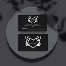 Goth minimaliste Squelette Baby shower Déchets Raf