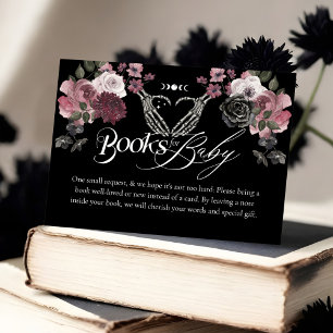 Carte D'accompagnement Gothique Halloween Squelette Mains Livres pour béb