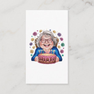 Carte D'accompagnement Graphique de joyeux anniversaire de mamie aux lune