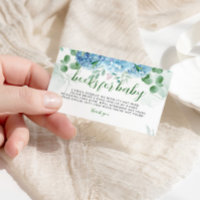 Green Blue hydrangea Livres pour Baby shower