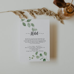 Carte D'accompagnement Green Delight Eucalyptus Hotel