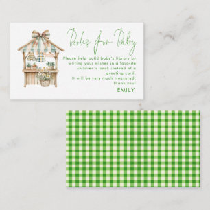 Carte D'accompagnement Green En vichy Farmers Market Book Pour Baby showe