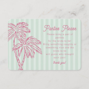 Carte D'accompagnement Green Palm Springs Pastel Plages