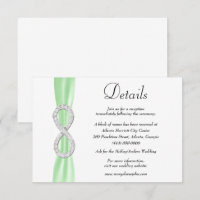 Green Ribbon Diamond Infinity Détails du Mariage
