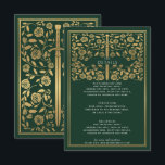 Carte D'accompagnement Green Royal Medieval Sword Détails du Mariage<br><div class="desc">Design mariage élégant et moderne,  inspiré du style médiéval de l'imaginaire. Le design n'est pas un vrai papier peint. Vous pouvez customiser plus loin en cliquant sur le bouton "PERSONNALISER". Objets correspondants dans notre boutique pour un thème de fête complet.</div>