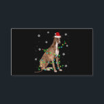 Carte D'accompagnement greyhound christmas light cute santa greyhound<br><div class="desc">greyhound christmas light cute santa greyhound</div>