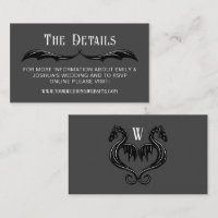Gris Black Dragon Wings Imaginaire Détails Mariage