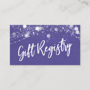 Carte D'accompagnement Grunge Lights Script Décontracté Purple Cadeau Reg