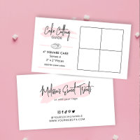 Guide de coupe de gâteau Carré de 4 po 2x2