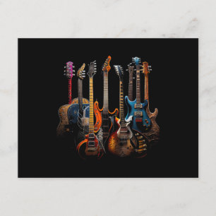 Carte D'accompagnement Guitares le cadeau des guitaristes