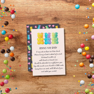 Carte D'accompagnement Gummy Bear Colorée Jelly Demande de carnet de bonb