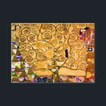 Carte D'accompagnement Gustav Klimt Arbre de vie<br><div class="desc">Cartes de clôture représentant la fresque murale de Gustav Klimt, L’arbre de vie, La Frieze Stoclet (1905-1911). Il se compose de trois mosaïques : The Expectation, Knight et The Embrace. Une belle femme, un arbre doré et deux amants dans une étreinte sont représentés. Un cadeau merveilleux pour les amateurs d'Art...</div>