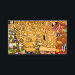 Carte D'accompagnement Gustav Klimt Arbre de vie<br><div class="desc">Cartes de clôture représentant la fresque murale de Gustav Klimt, L’arbre de vie, La Frieze Stoclet (1905-1911). Il se compose de trois mosaïques : The Expectation, Knight et The Embrace. Une belle femme, un arbre doré et deux amants dans une étreinte sont représentés. Un cadeau merveilleux pour les amateurs d'Art...</div>