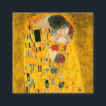 Carte D'accompagnement Gustav Klimt Le Baiser<br><div class="desc">Cartes de boîtier avec peinture à l’huile de Gustav Klimt avec feuille d’or The Kiss (1908). Un homme et une femme,  aux couleurs dorées brillantes,  embrassent et embrassent avec amour dans un champ de fleurs. Un grand cadeau pour les amateurs d'art Art Nouveau et autrichien.</div>