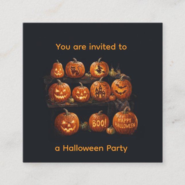 Carte D'accompagnement Halloween  (Devant)