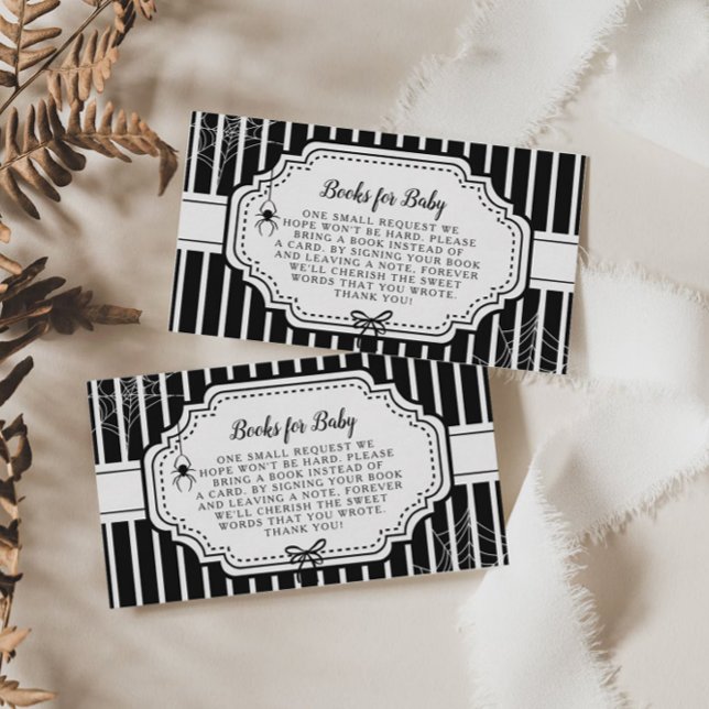 Carte D'accompagnement Halloween Autumn Gothic Livres Éffrayants pour béb (Créateur téléchargé)