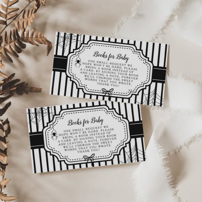 Carte D'accompagnement Halloween Autumn Gothic Livres Éffrayants pour béb (Créateur téléchargé)