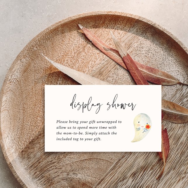 Carte D'accompagnement Halloween Baby Display Shower Enclosure Card (Créateur téléchargé)