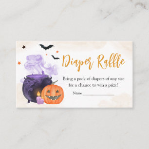 Carte D'accompagnement Halloween Baby shower Déchets Raffle