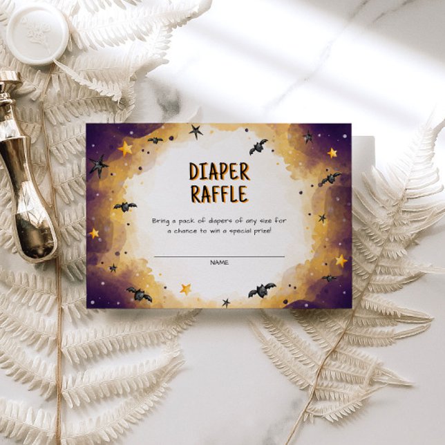 Carte D'accompagnement Halloween Baby shower Déchets Raffle (Créateur téléchargé)