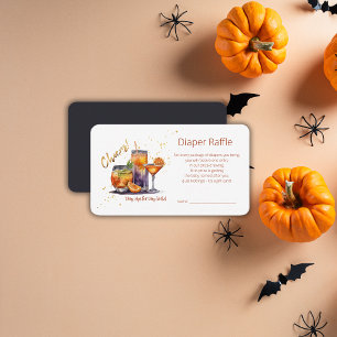 Carte D'accompagnement Halloween Cocktail Boissons Baby shower