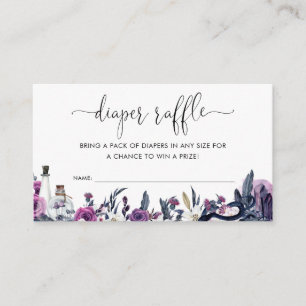 Carte D'accompagnement Halloween floral serpent à crâne couche Raffle Dou