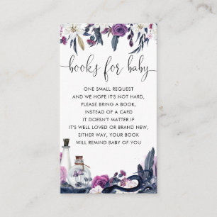 Carte D'accompagnement Halloween floral Serpent de crâne Livres pour le B