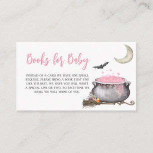 Carte D'accompagnement Halloween Pink Baby est en train de brasser des li