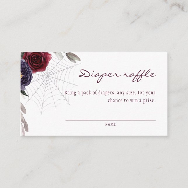 Carte D'accompagnement Halloween raffe de couches florales (Devant)