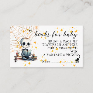 Carte D'accompagnement Halloween Squelette Baby shower Déchets Raffin